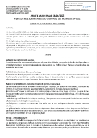 Arrêté sur l’entretien des trottoirs  et des rues